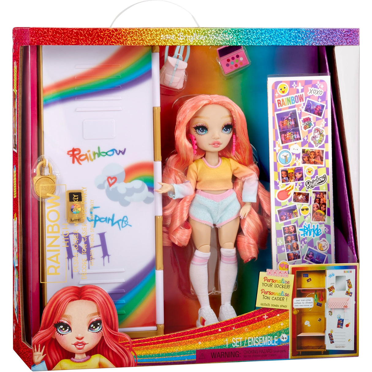 Mga Entertainment Regenbogen héich Design Locker an pinkly Paige