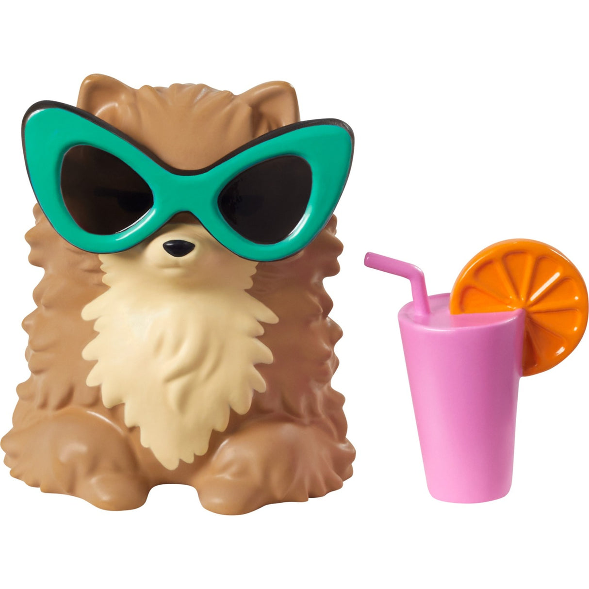 Mattel Extra Doll 7 Top Furry Shrug s domácím mazlíčkem Pomerani