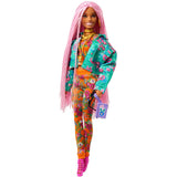Mattel Extra Doll 10 Floral-Print Jacket with DJ Mouse