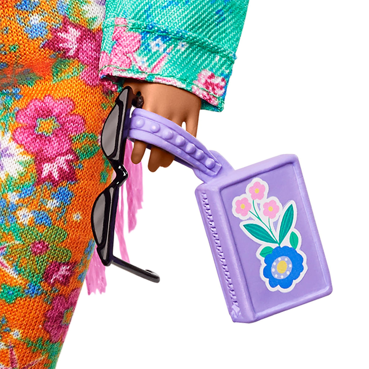 Mattel Extra Doll 10 Floral-Print Jacket with DJ Mouse