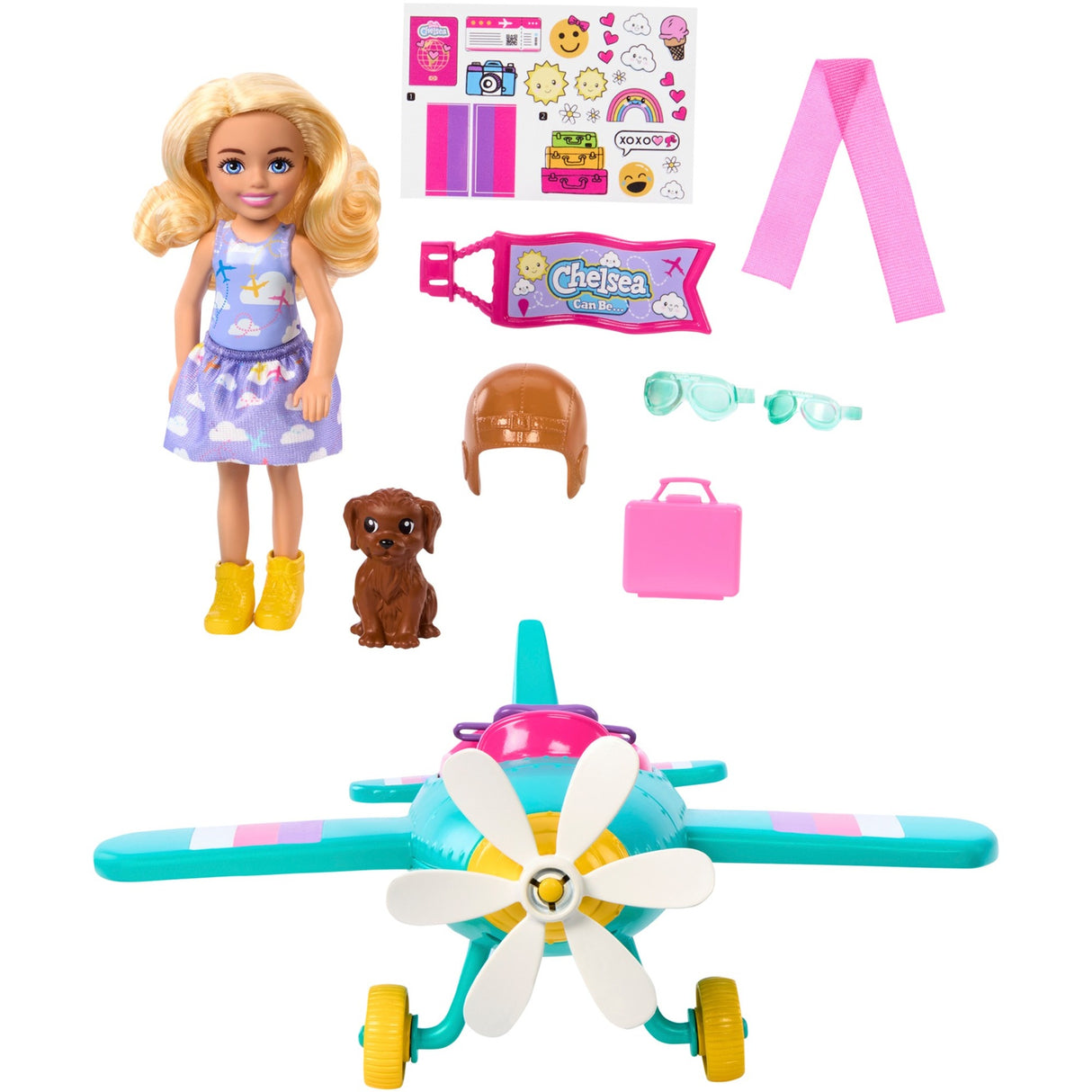 Mattel Play -Set mit Pop und Flugzeug