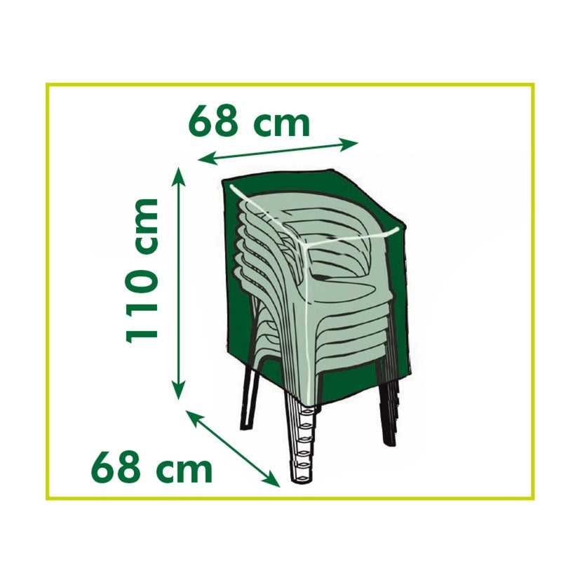 Couverture de meubles de jardin nature pour les sièges empilés