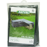 Couverture de meubles de jardin nature pour le salon en forme de L