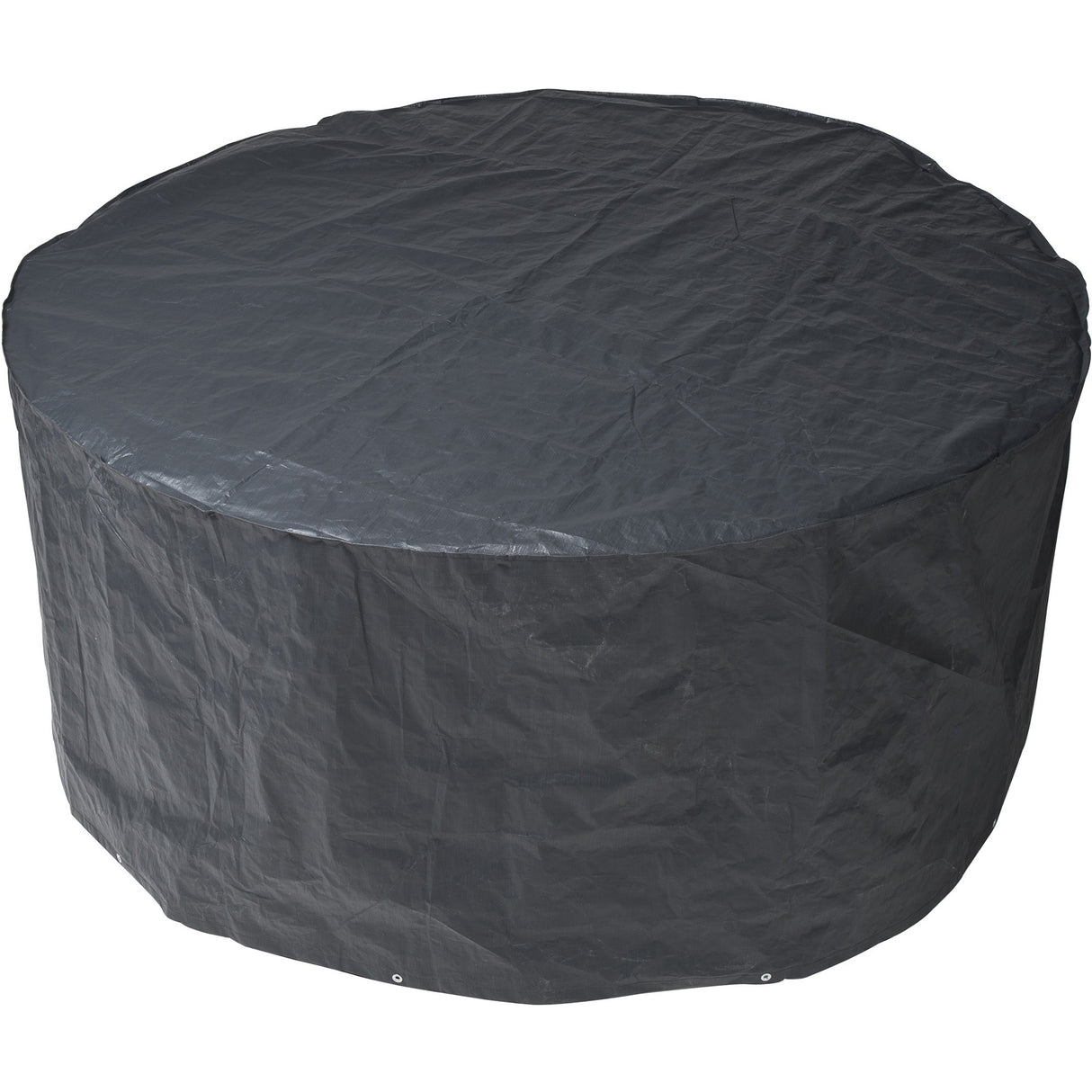 Couverture de meubles de jardin nature pour la table ronde et les chaises