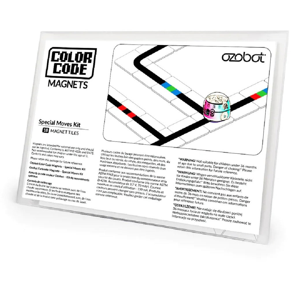 Ozobot Color Code Magnets: Special Moves Set