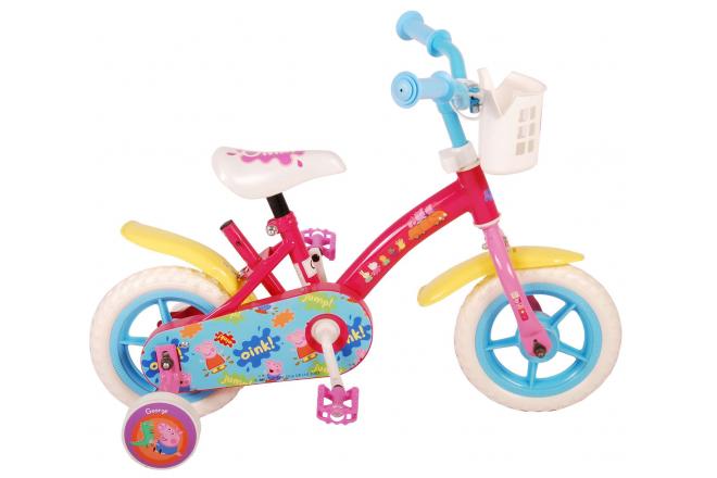 Peppa Pig Children’s Bicycle - Girls - 10 Inch - Pink Blue - Trapper