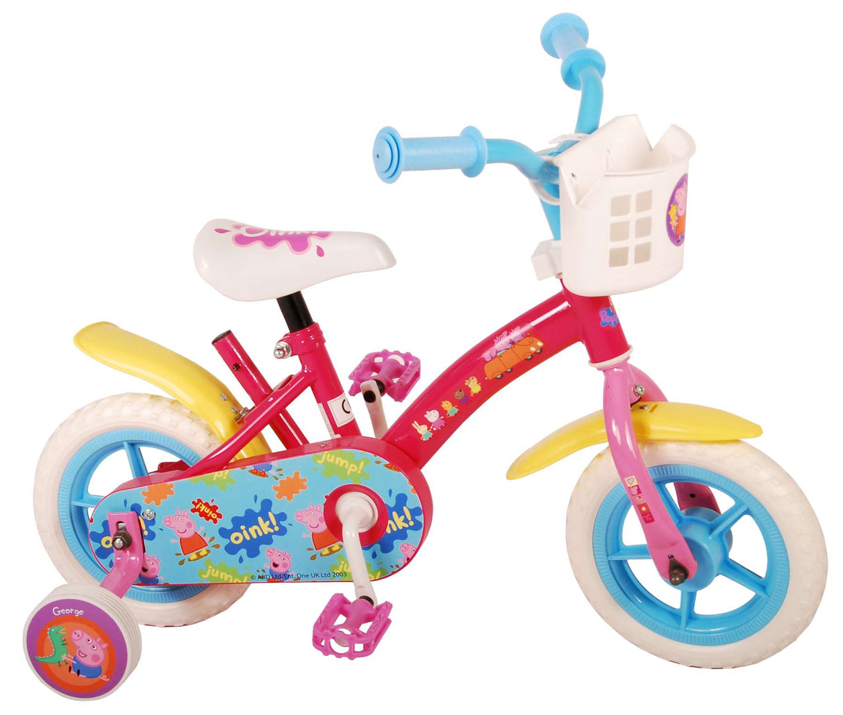 Peppa Pig Children’s Bicycle - Girls - 10 Inch - Pink Blue - Trapper