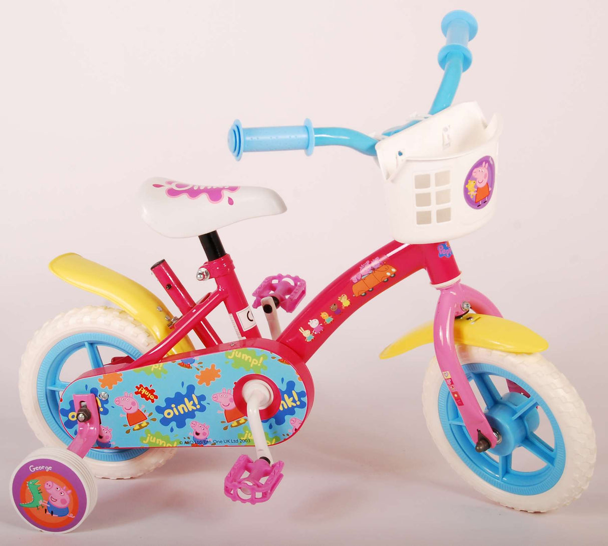 Peppa Pig Children’s Bicycle - Girls - 10 Inch - Pink Blue - Trapper