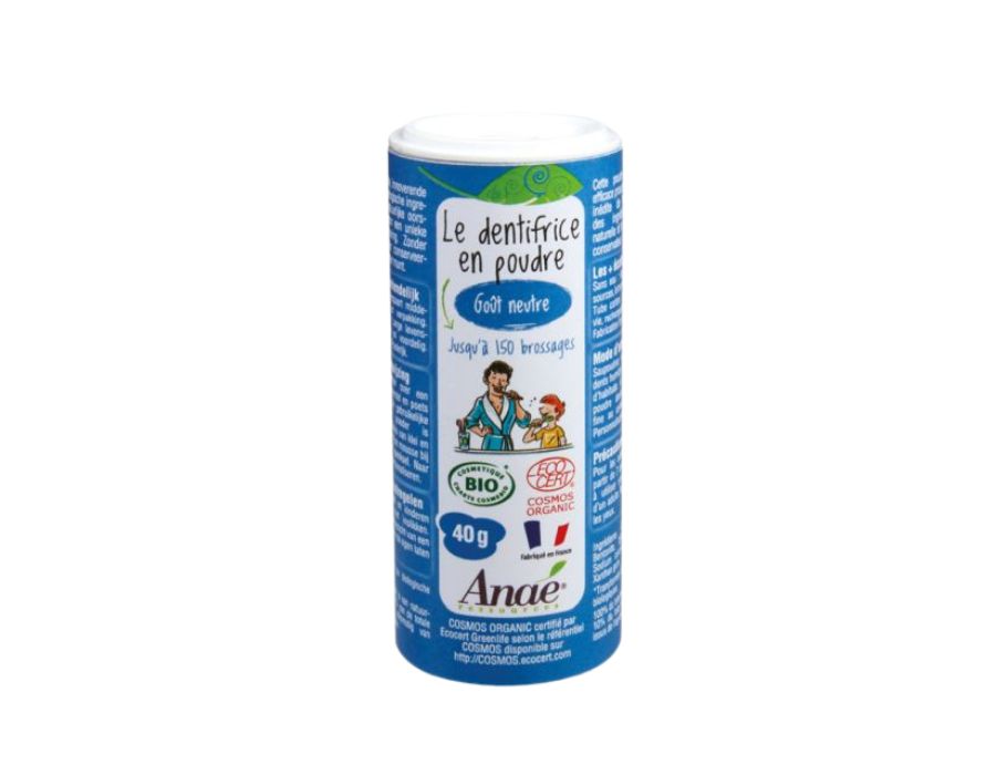 Anae tandbørste pulver fluor -fri 40g