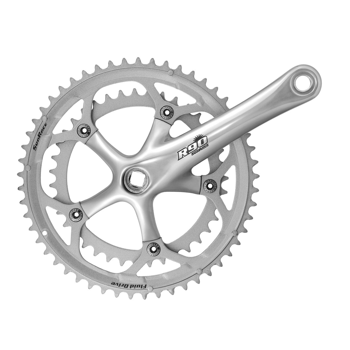 Sunrace Crankkel R-90 34-50 FCR96 Srebro 170 mm