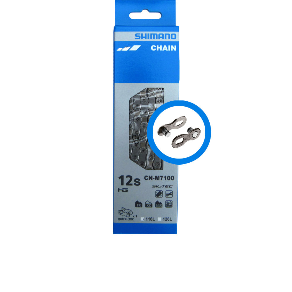 Collier Shimano 12V SLX M7100 116 SCHAKELS avec Quicklink