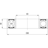 Marwi Union Kogellager CB-160 MR24377 24x37X7 2RS
