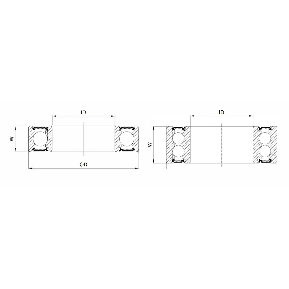 Union Kogellager Max CB-447 6001V LLU 12X28X8