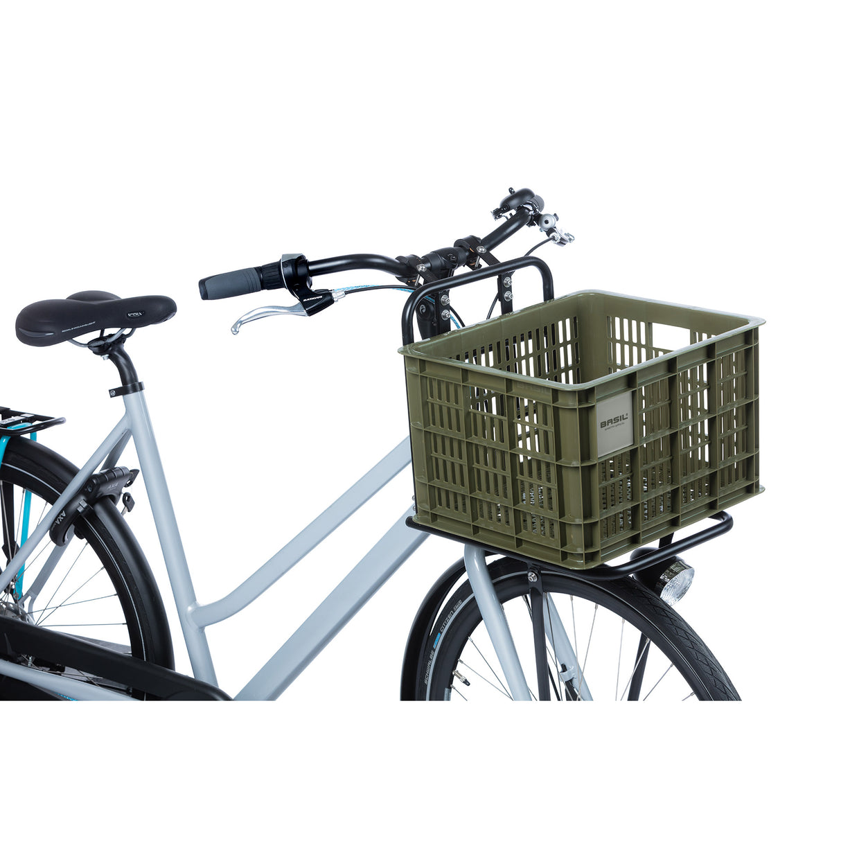 Basil fietskrat m - moyen - 29,5 litres - vert