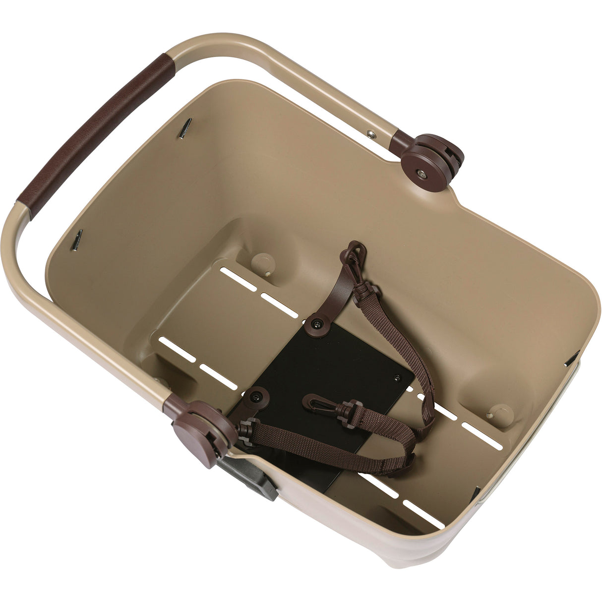 Basil Buddy KF - Hundcykelkurv - Første - Biscotti Brown