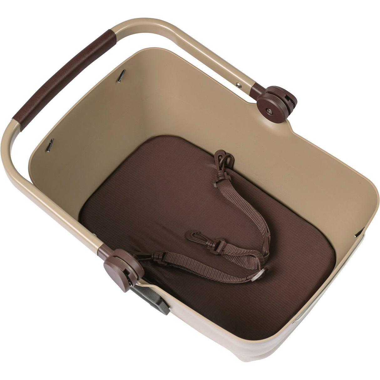 Basil Buddy KF - Hundcykelkurv - Første - Biscotti Brown