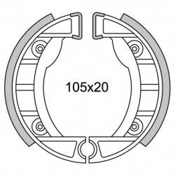 Newfren brake segment GF0152 Ciao, Si Ø105mm for (cast wheel)