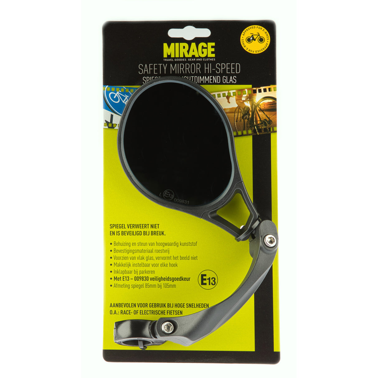 Mirage Spierel Hi-Geschwindegkeet Links dimming Glas (E-13)