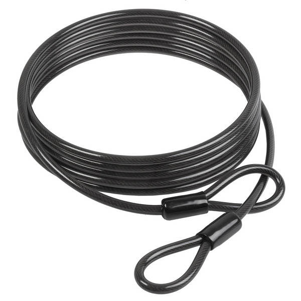 Plechový kabel 5 m x 10 mm s černou smyčkou