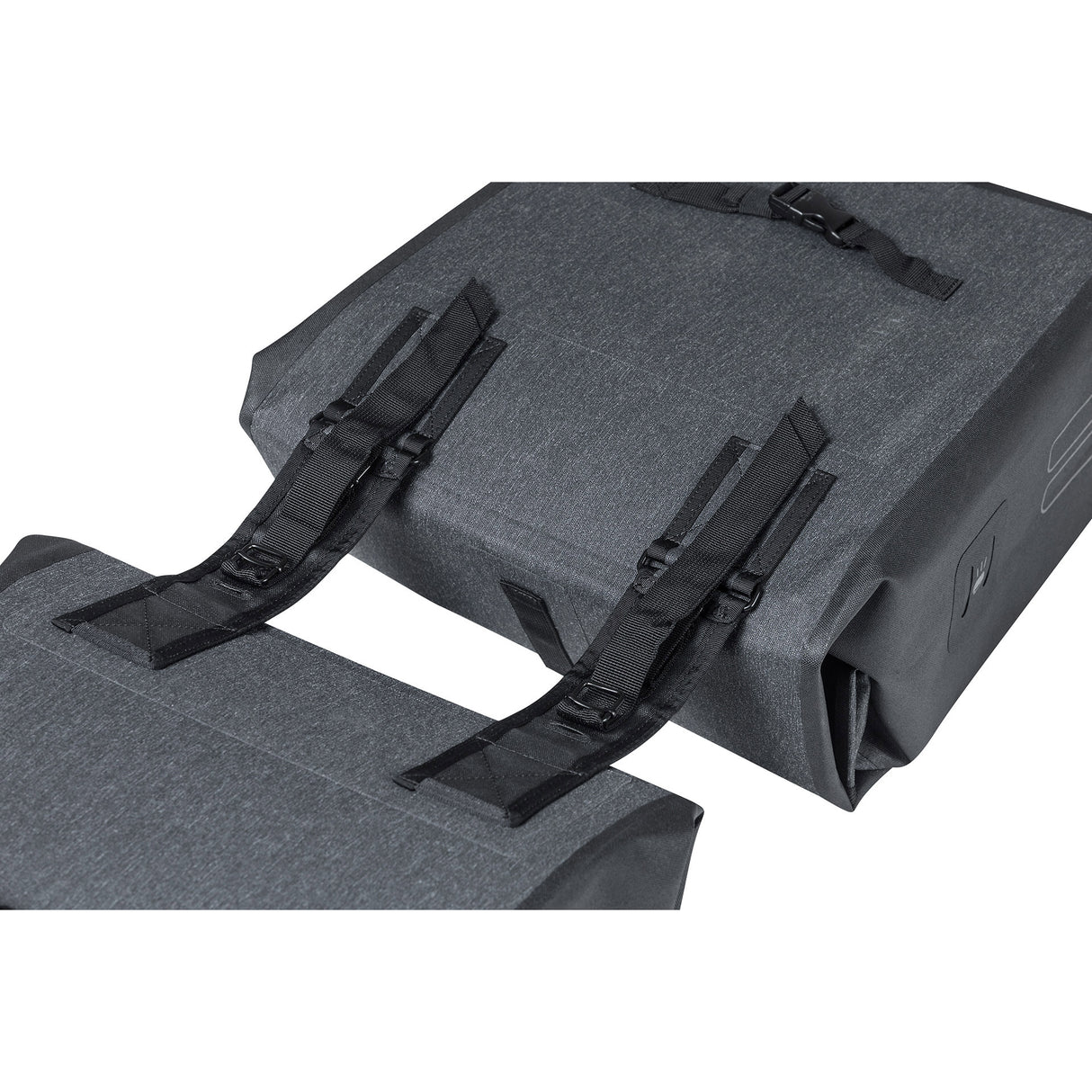 Basil Urban Dry Double Bicycle Bag - šedá, 50L