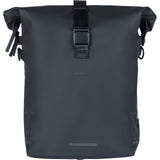 Basil Soho Mik Side Bicycle skuldertaske - sort, vandtæt, PU, ​​Nordlicht LED, 17L