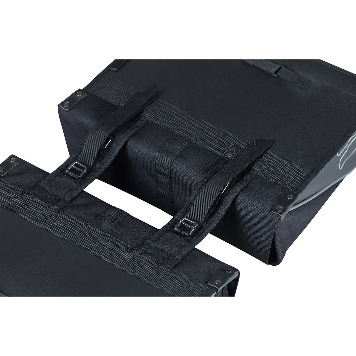 Basil Forte double sac à vélo, noir noir, hydrofuge, 35L