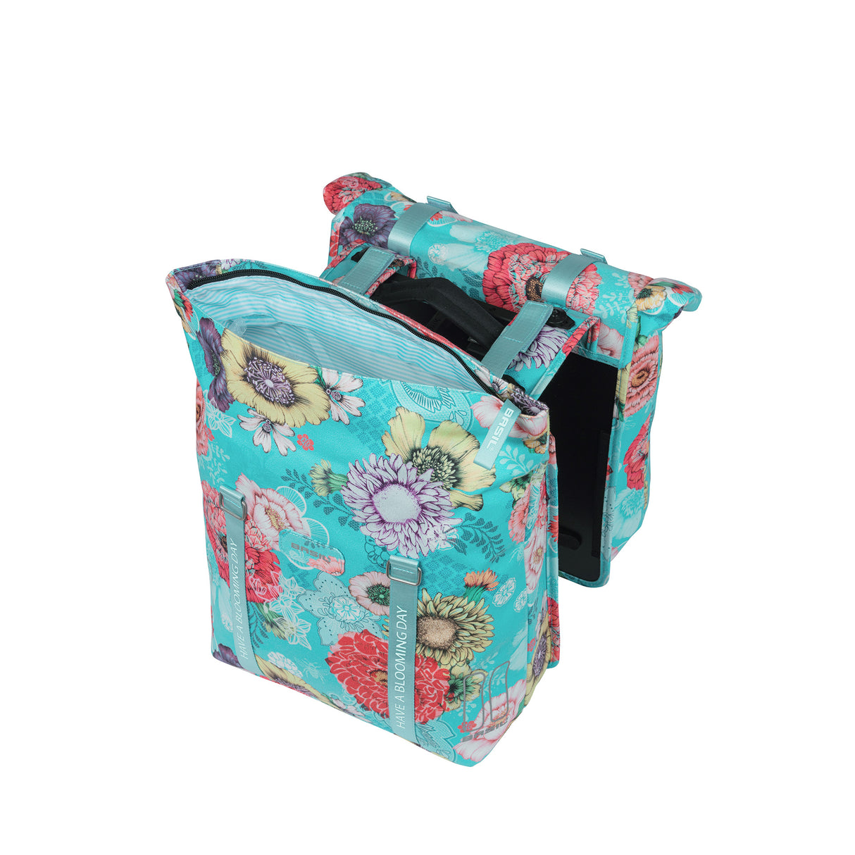 Basil Bloom Field Double Bicycle Sac, étanche, bleu ciel, 35L