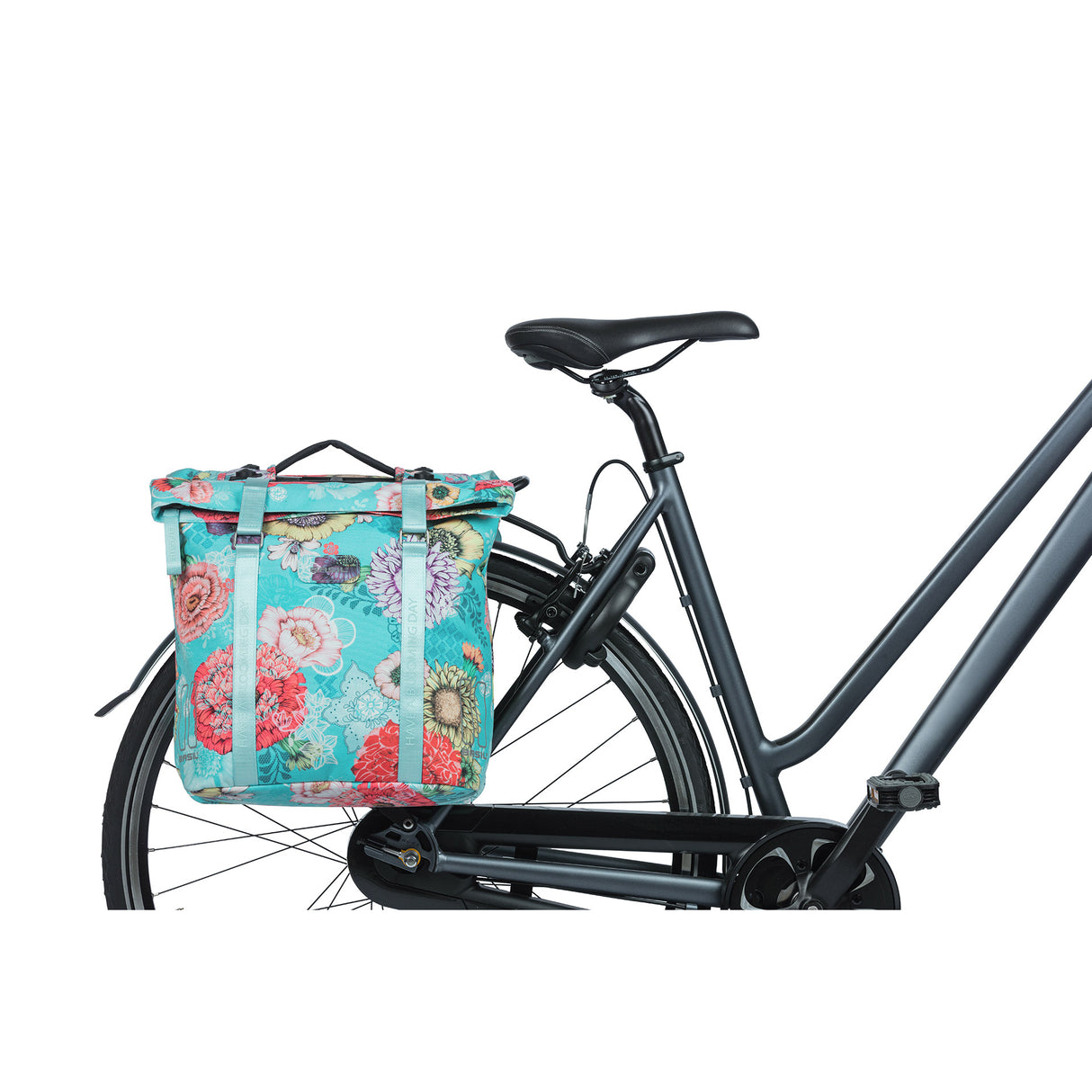 Basil Bloom Field Double Bicycle Sac, étanche, bleu ciel, 35L