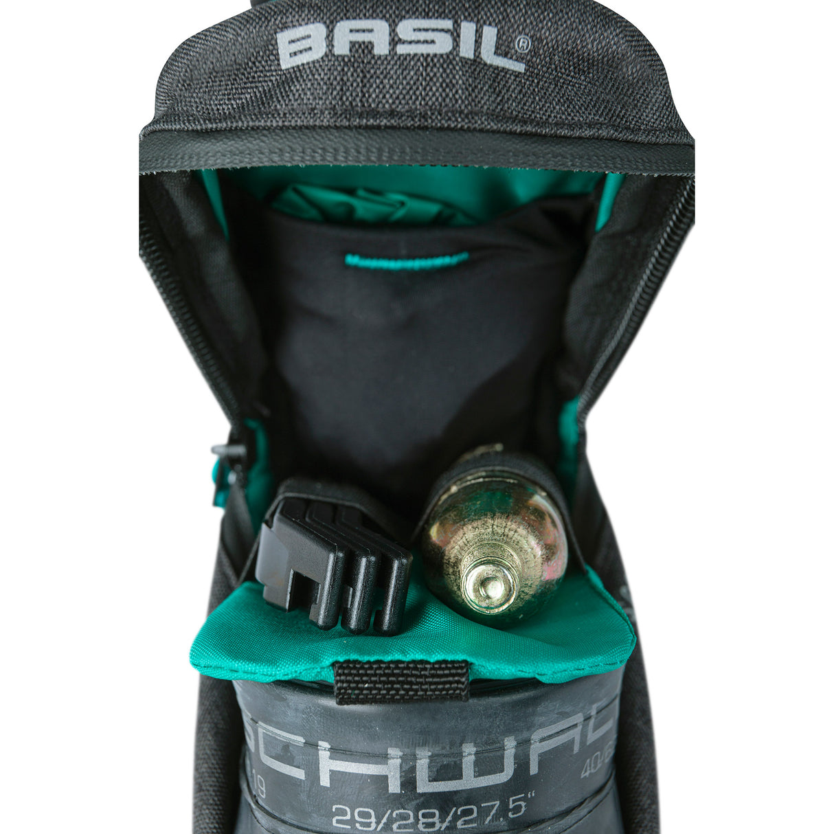 Basil City Double Bicycle Bag Mik, sort