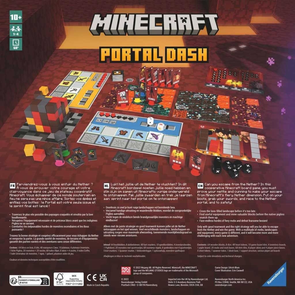Portální pomlčka Ravensburger Minecraft