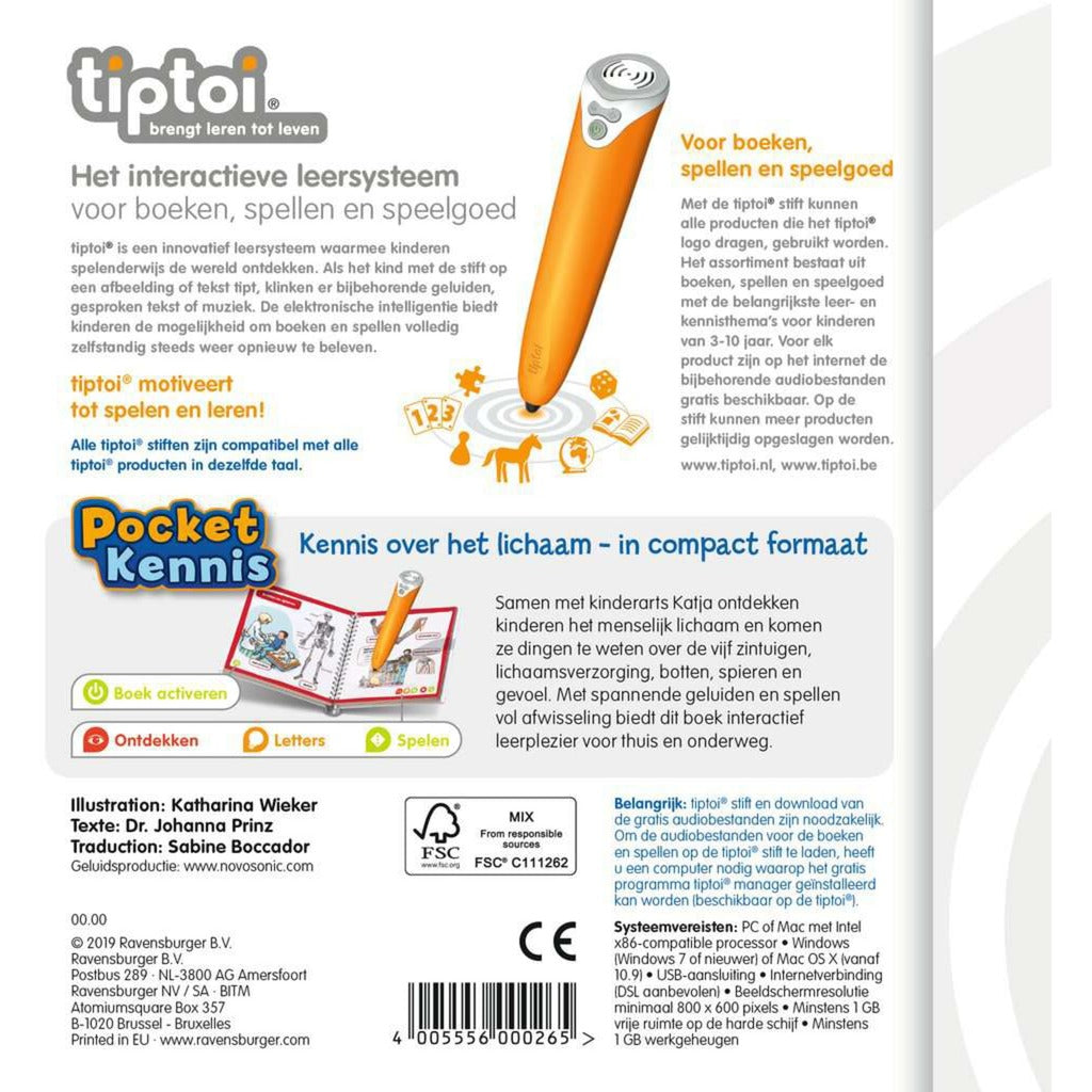 Ravensburger Tiptoi Pocket Knowledge The Body