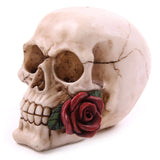 Schedel met rozen woonaccessoire
