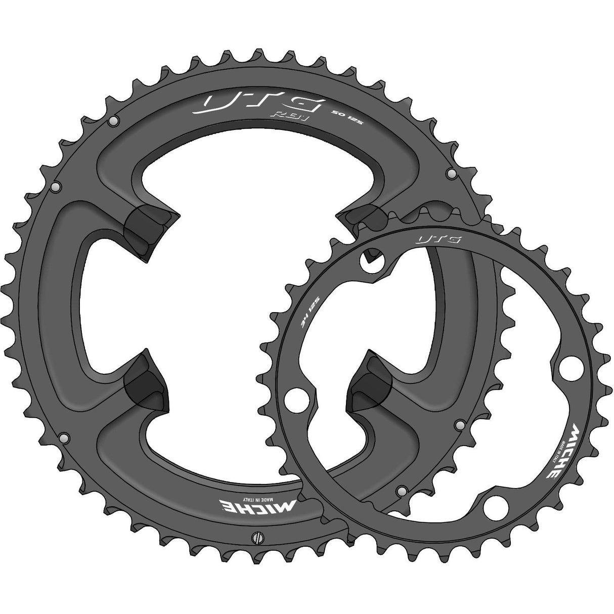 Miche Chaining Top UTG R71 12V 48T svart med bultar