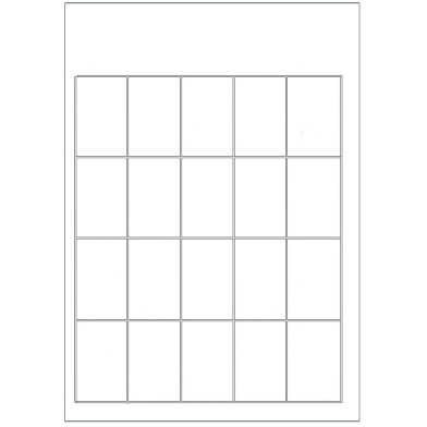 Carta di prezzo - A4 - 20 carte per foglio
