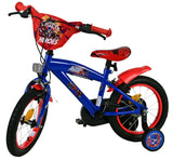 Sonic Prime Children's Bicycle - Boys - 14 pulgadas - Azul Rojo - Dos frenos de mano
