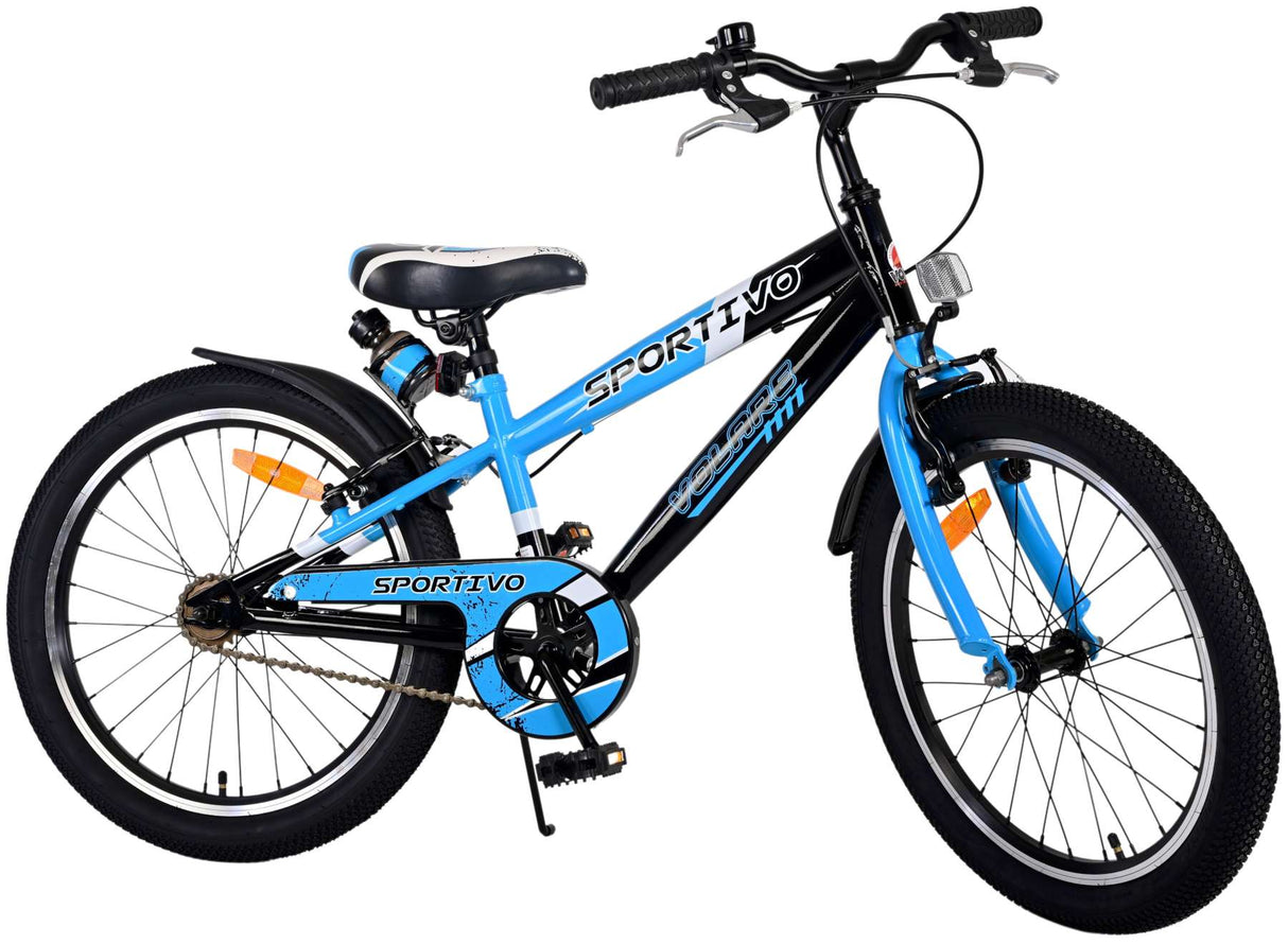 Volare Sportivo Children's Bicycle - Boys - 20 Inch - Blue - Tvåhandbromsar