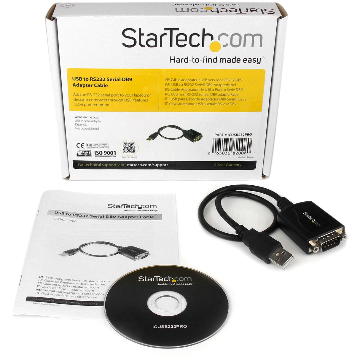 Startch USB a RS232 Seriale DB9 Adattatore Cavo con Com-BE