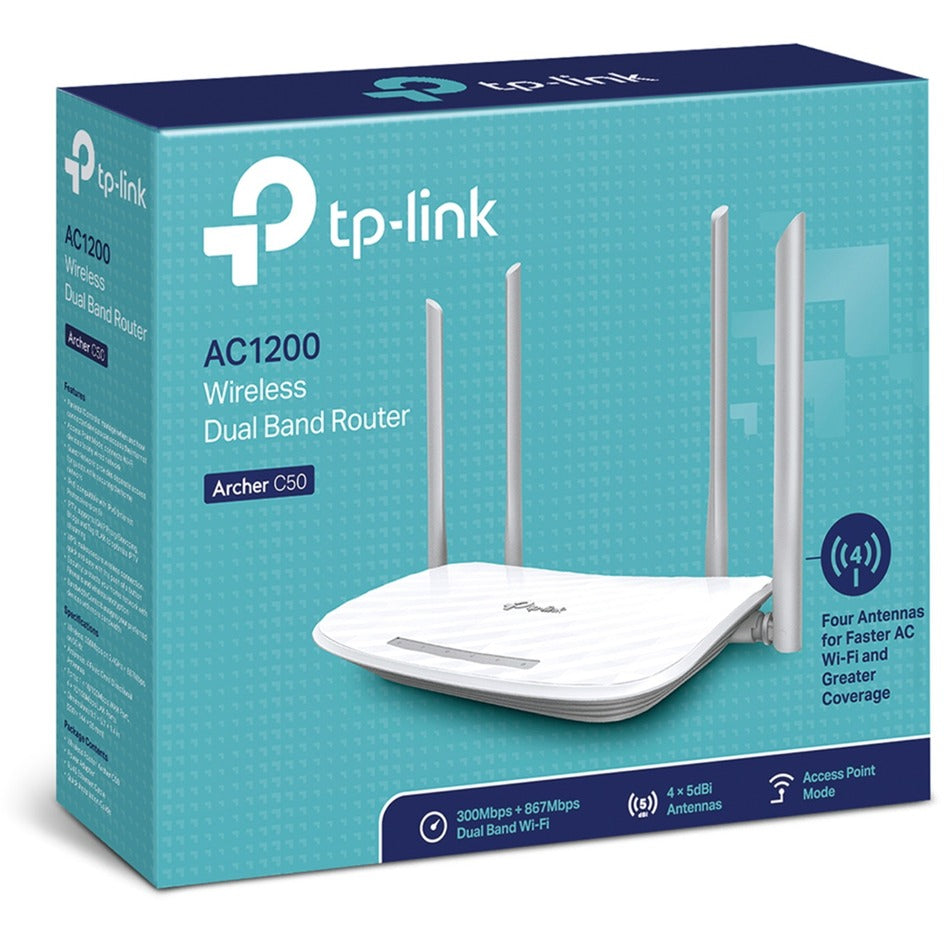 TP-Link TP-Link Archer C50 V3 AC1200 Wireless Dual Bandrouter