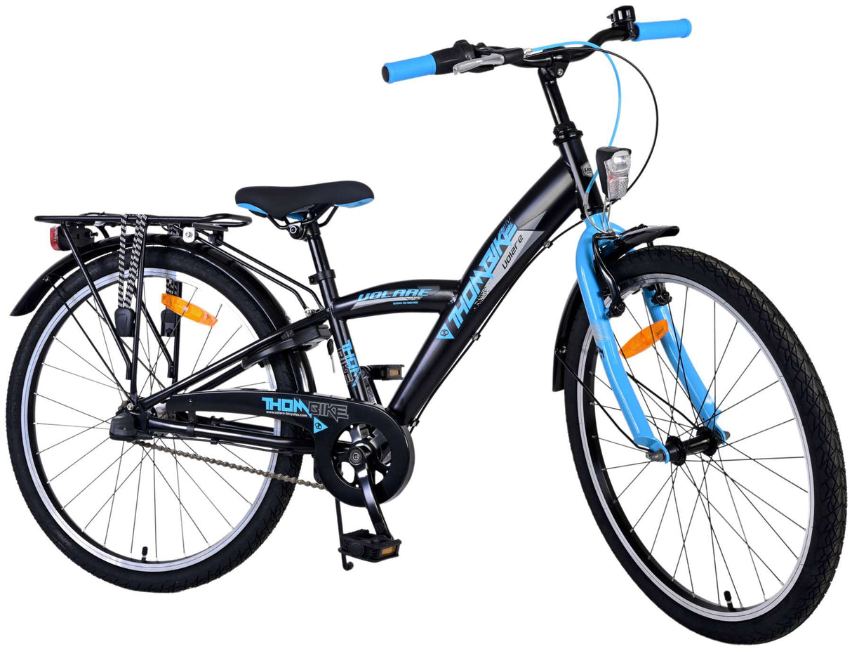 Dětská kolo Volare Thombike - Boys - 24 palce - Black Blue - 3 Gears
