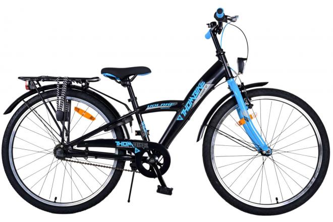 Dětská kolo Volare Thombike - Boys - 24 palce - Black Blue - 3 Gears