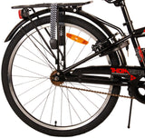 Volare thombike per bambini per bambini da 24 pollici freni a due mani rosse nera