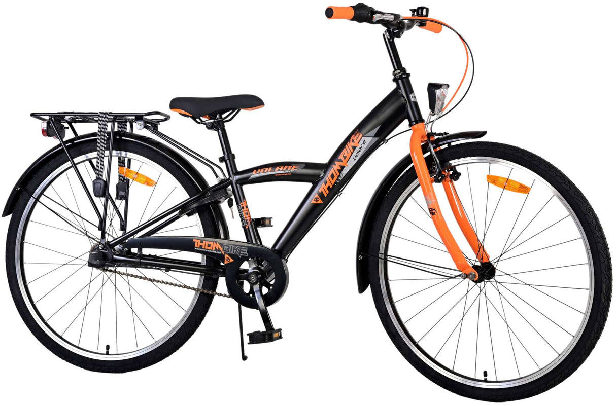 Volare Thombike Children's Bike Boys 26 Inch Black Orange 3 Gears