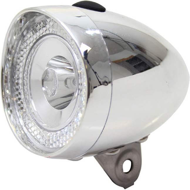 Unionens strålkastare UN-4955 Retro Mini Battery Chrome på kort