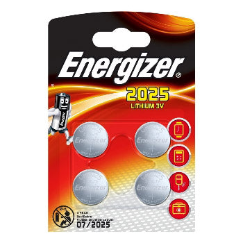 Energierer Lithium 3v Knäppchen Zell Batterien (CR2025) 4 Stécker