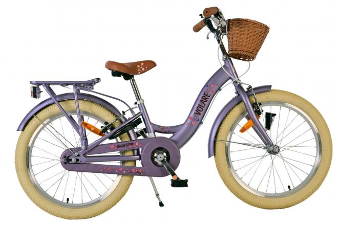 Volare Blossom dla dzieci rower dla dzieci - dziewczyny - 20 cali - fioletowy - dwa hamulce ręczne