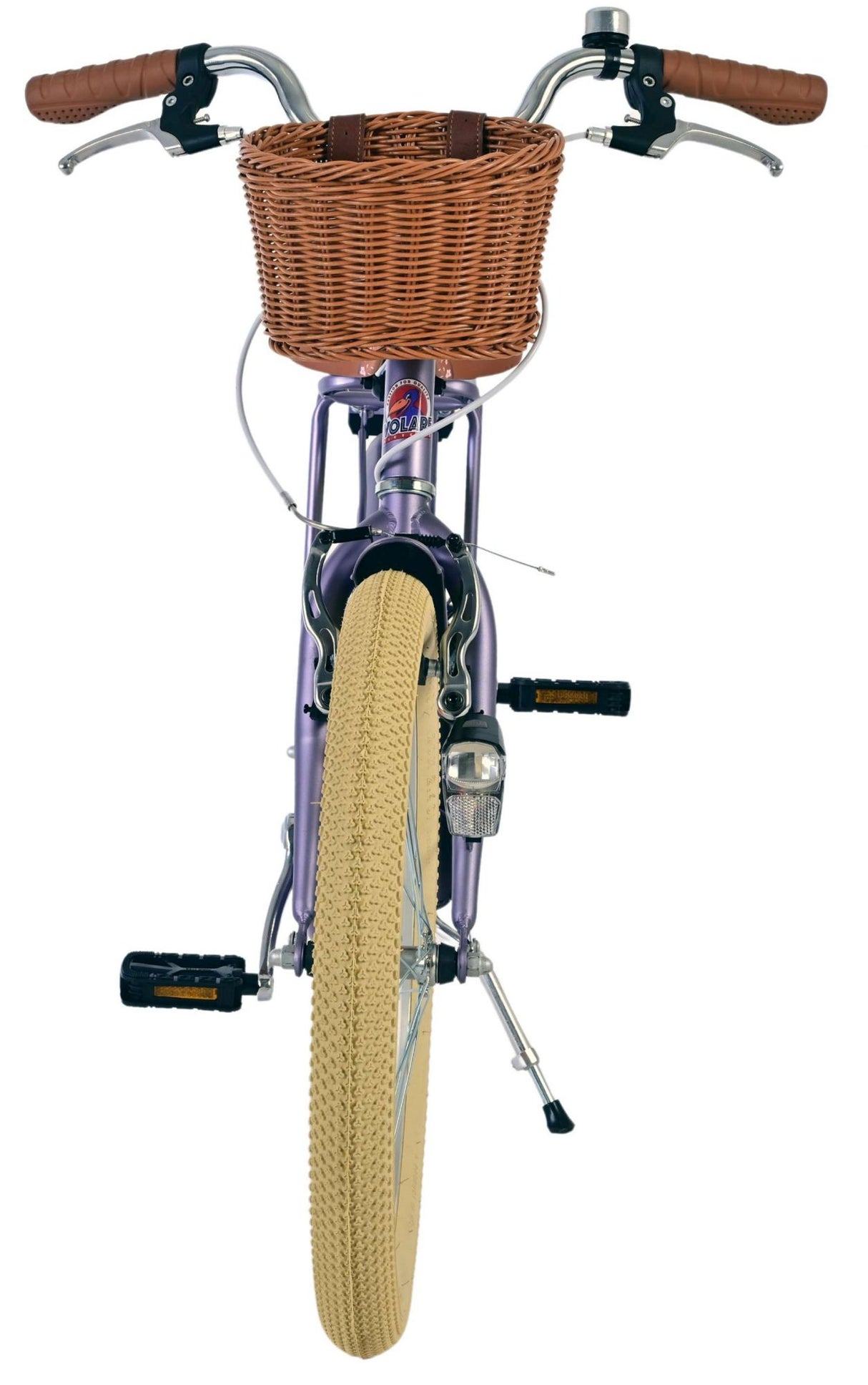 Volare Blossom dla dzieci rower dla dzieci - dziewczyny - 20 cali - fioletowy - dwa hamulce ręczne
