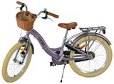 Volare Blossom dla dzieci rower dla dzieci - dziewczyny - 20 cali - fioletowy - dwa hamulce ręczne