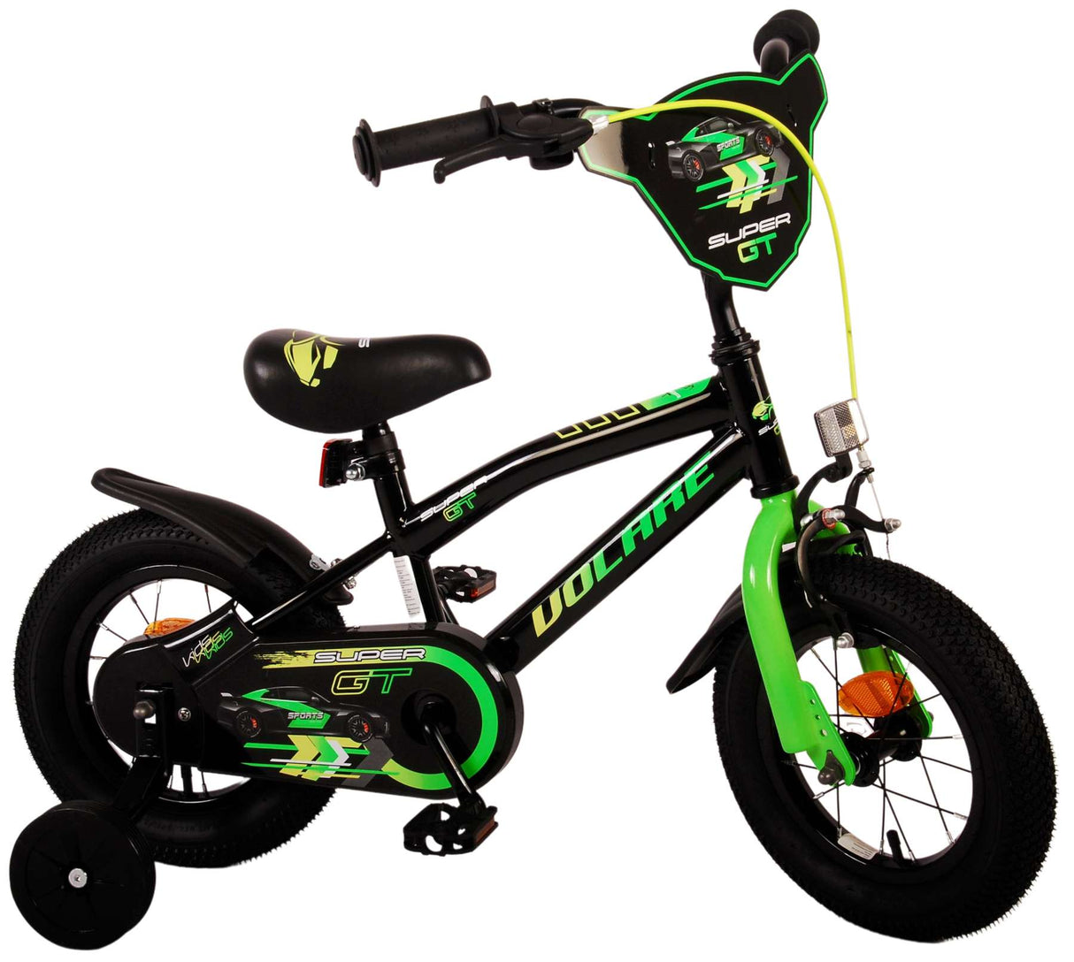 Volare Super GT Children's Bike - pojkar - 12 tum - grön