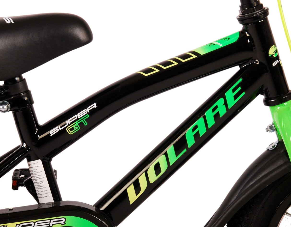 Volare Super GT Children's Bike - pojkar - 12 tum - grön