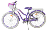 Volare Lovely Children's Bicycle - Girls - 24 Inch - Purple - Two Hand Brakes